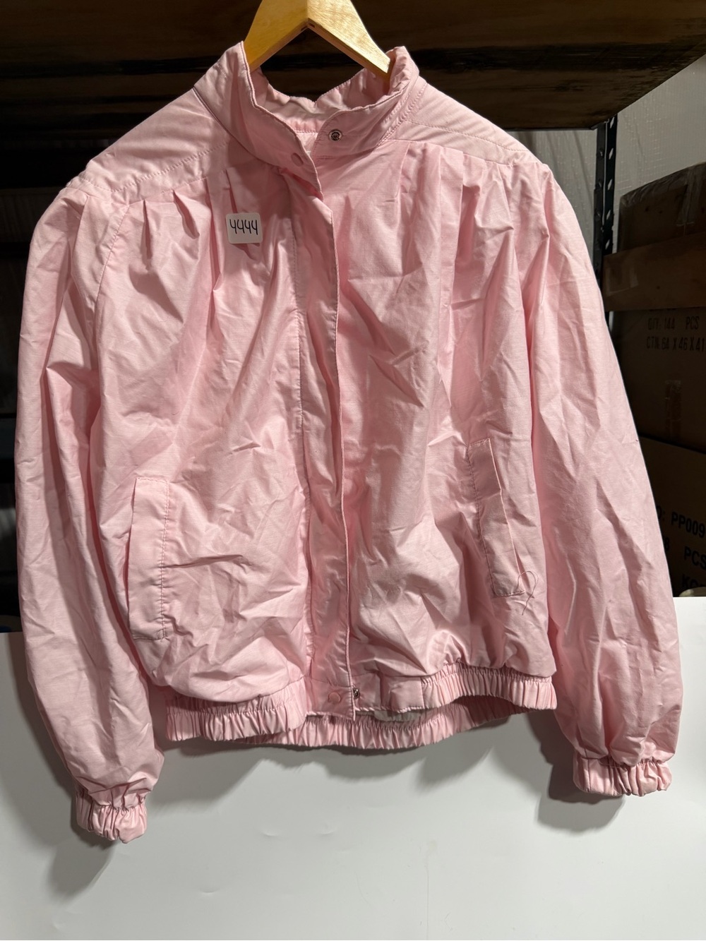 #4444-Gloria Vanderbilt Pink Bomber Jacket